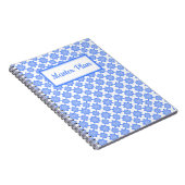 Spiral Notebook Blue Fliesenprint Notizblock (Rechte Seite)