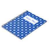 Spiral Notebook Blue Fliesenprint Notizblock (Linke Seite)
