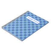 Spiral Notebook Blue Fliesenprint Notizblock (Linke Seite)