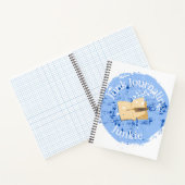 Spiral Notebook Blue "Junk Journaling Junkie" Notizblock (Innenseite)