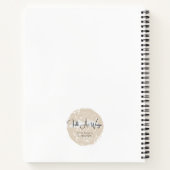 Spiral Notebook Blue "Junk Journaling Junkie" Notizblock (Rückseite)