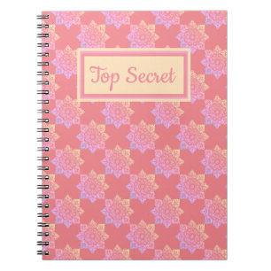 Spiral Notebook Boho Pastel Medallions Notizblock