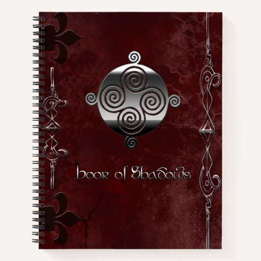 Spiral Notebook Buch Schatten, Rustikales Design (Vorderseite)