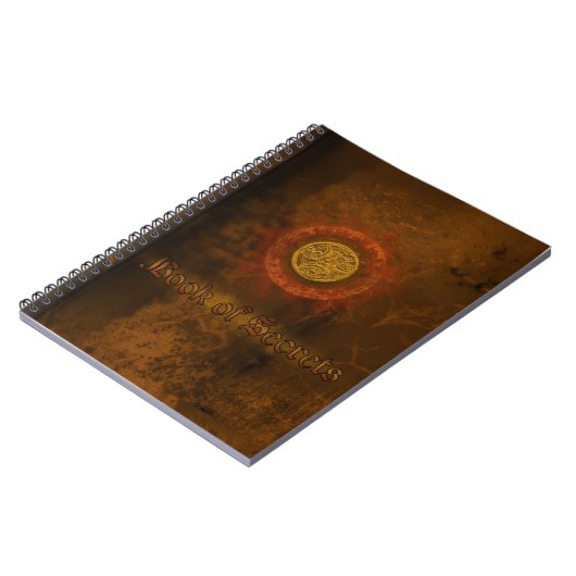 Spiral Notebook Buch Shadows, Medallion Design (Linke Seite)