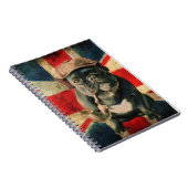 Spiral Notebook Bulldog Design Notizblock (Rechte Seite)