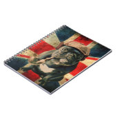 Spiral Notebook Bulldog Design Notizblock (Linke Seite)