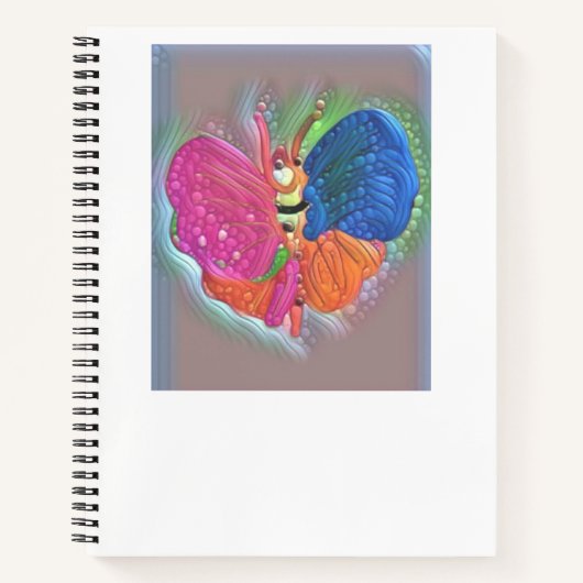 Spiral Notebook Butterfly Notizblock (Vorderseite)