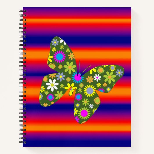 Spiral Notebook Butterfly Notizblock (Vorderseite)