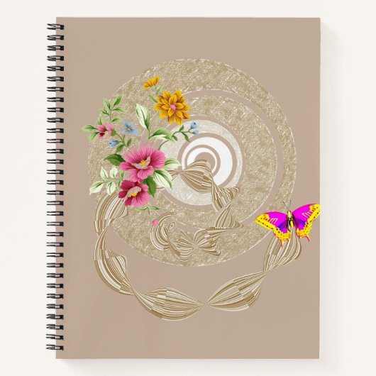Spiral Notebook Butterfly Notizblock (Vorderseite)