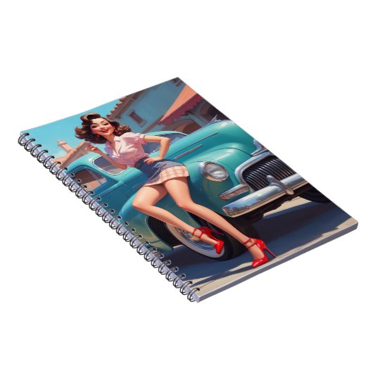 Spiral Notebook Button-Up Art Notizblock (Rechte Seite)