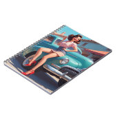 Spiral Notebook Button-Up Art Notizblock (Linke Seite)