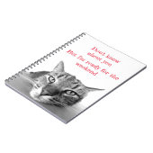 Spiral Notebook-Cat-Notebook Notizblock (Linke Seite)