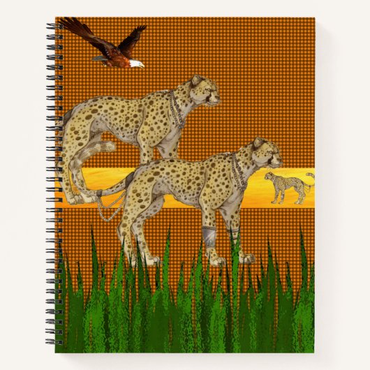 Spiral Notebook Cheetah Notizblock (Vorderseite)