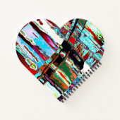 Spiral Notebook – Collapse Reflection Abstract  Notizblock (Rückseite)