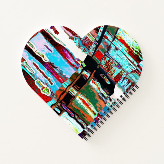 Spiral Notebook – Collapse Reflection Abstract Notizblock (Rückseite)