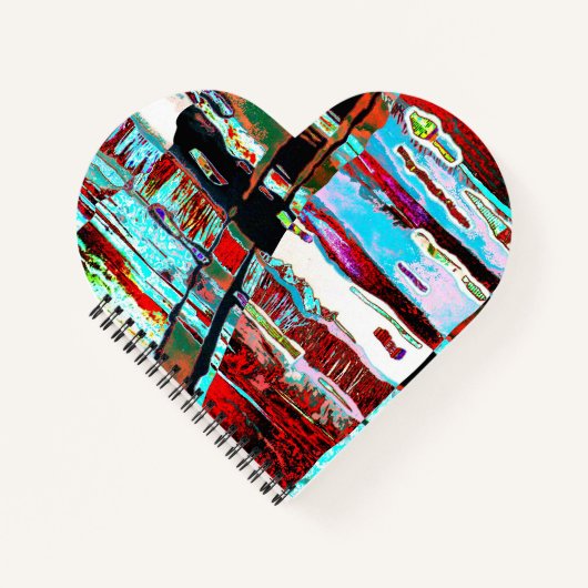 Spiral Notebook – Collapse Reflection Abstract Notizblock (Vorderseite)