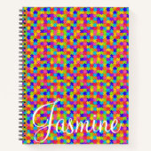 Spiral Notebook Colorful Puzzle Notizblock (Vorderseite)