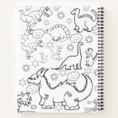 Spiral Notebook Coloring Dinosaur Notizblock (Rückseite)