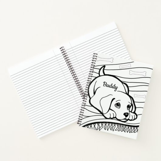 Spiral Notebook Coloring Dogs Notizblock (Innenseite)