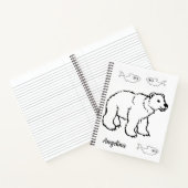 Spiral Notebook Coloring Polar Bear Fish Notizblock (Innenseite)