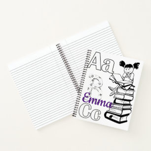 Spiral Notebook Coloring Reading School Books Notizblock