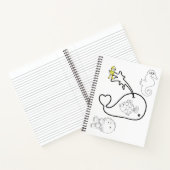 Spiral Notebook Coloring Whale Fish Notizblock (Innenseite)