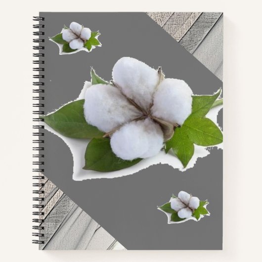 Spiral Notebook Cotton Gray Notizblock (Vorderseite)