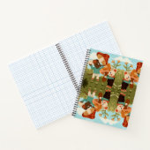 Spiral notebook cover showing a whimsical notizblock (Innenseite)