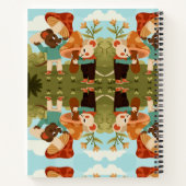 Spiral notebook cover showing a whimsical notizblock (Rückseite)