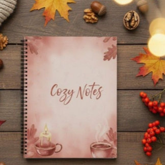 Spiral Notebook Cozy Notes" Autumn Vibes Deluxe Sp Notizblock