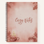 Spiral Notebook Cozy Notes" Autumn Vibes Deluxe Sp Notizblock (Vorderseite)