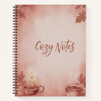Spiral Notebook Cozy Notes" Autumn Vibes Deluxe Sp Notizblock
