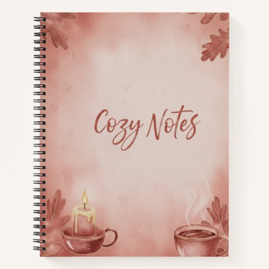 Spiral Notebook Cozy Notes" Autumn Vibes Deluxe Sp Notizblock (Vorderseite)