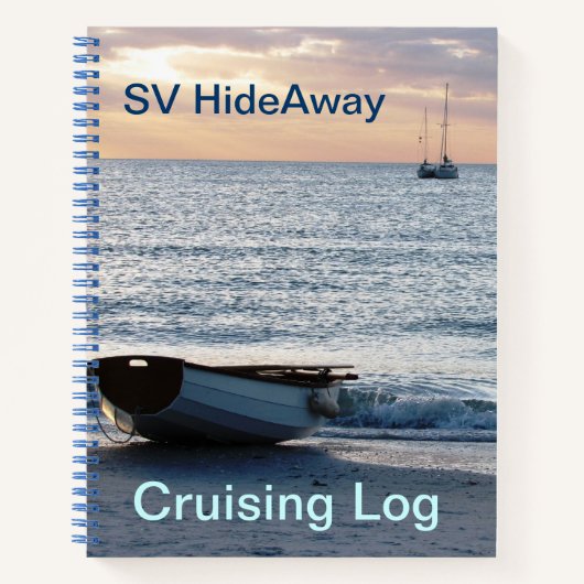 Spiral Notebook Cruising Sailing Hideaway Notizblock (Vorderseite)