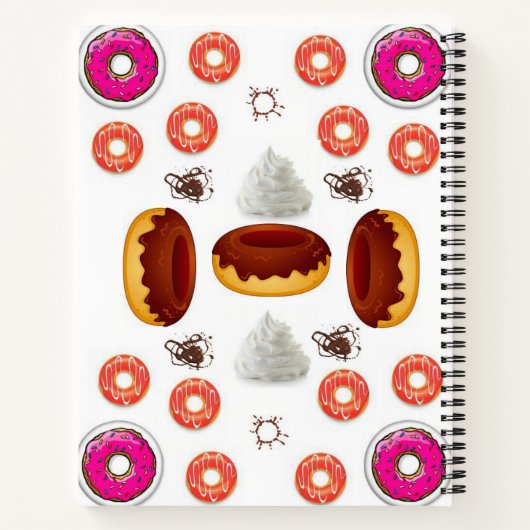 Spiral Notebook Donut Notizblock (Rückseite)