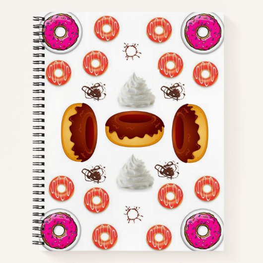 Spiral Notebook Donut Notizblock (Vorderseite)