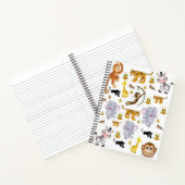 Spiral Notebook Elephant Tiger Monkey Notizblock (Innenseite)