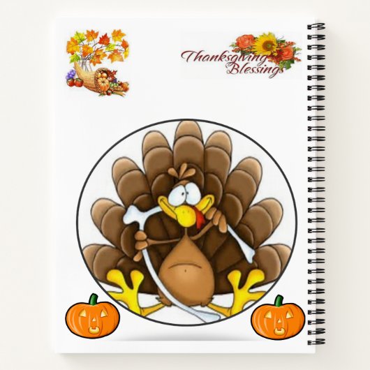 Spiral Notebook-Erntedank Notizblock (Rückseite)