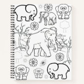 Spiral-Notebook-Farbelemente Notizblock (Vorderseite)