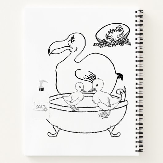 Spiral-Notebook-Farbgeburten Notizblock (Rückseite)