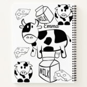 Spiral-Notebook-Farbkuh Notizblock (Rückseite)