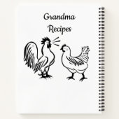 Spiral Notebook-Farbroster Oma Rezepte Notizblock (Rückseite)