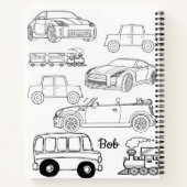 Spiral-Notebook-Farbwagen Notizblock (Rückseite)