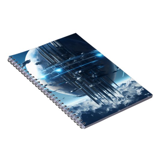 Spiral notebook featuring a galaxy world design notizblock (Rechte Seite)