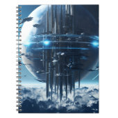 Spiral notebook featuring a galaxy world design notizblock (Vorderseite)