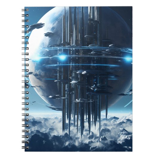 Spiral notebook featuring a galaxy world design notizblock (Vorderseite)