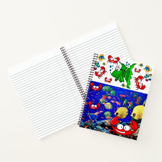 Spiral Notebook Fish Ocean Crab Notizblock (Innenseite)