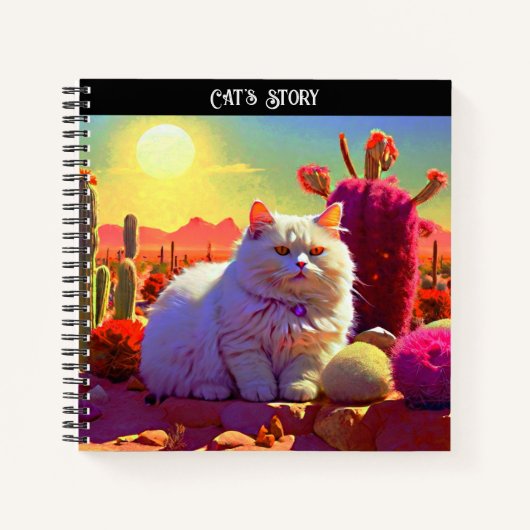 Spiral Notebook for Cat Lovers Notizblock (Vorderseite)