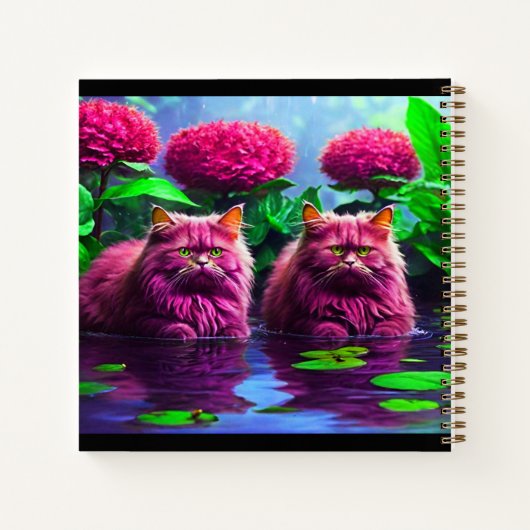 Spiral Notebook for Cat Lovers Notizblock (Rückseite)