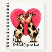 🐄💘 Spiral Notebook for Moo-tivated Hearts 📝🌱 Notizblock (Vorderseite)